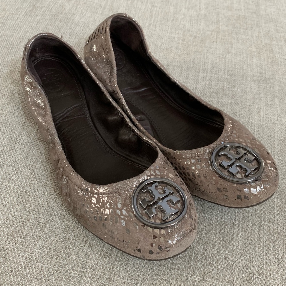 Tory Burch Ballet Flats - snake skin style